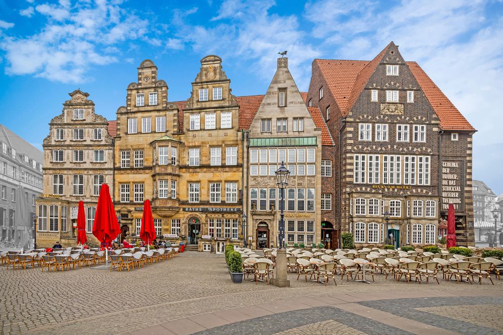 Die Giebelhäuser am Bremer Marktplatz