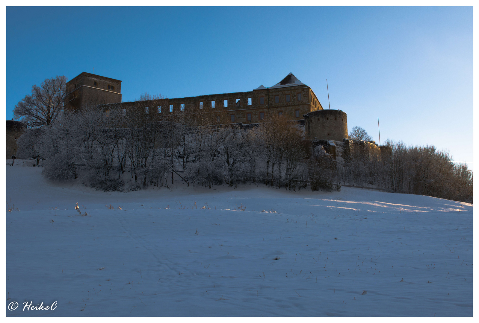 Die Giechburg im Schnee II