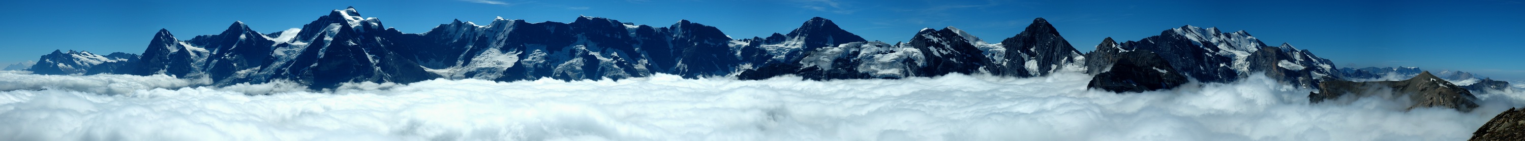 Die Gipfel des Berner Oberland