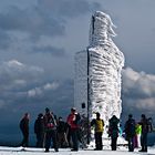 Die Gipfelsäule der Schneekoppe