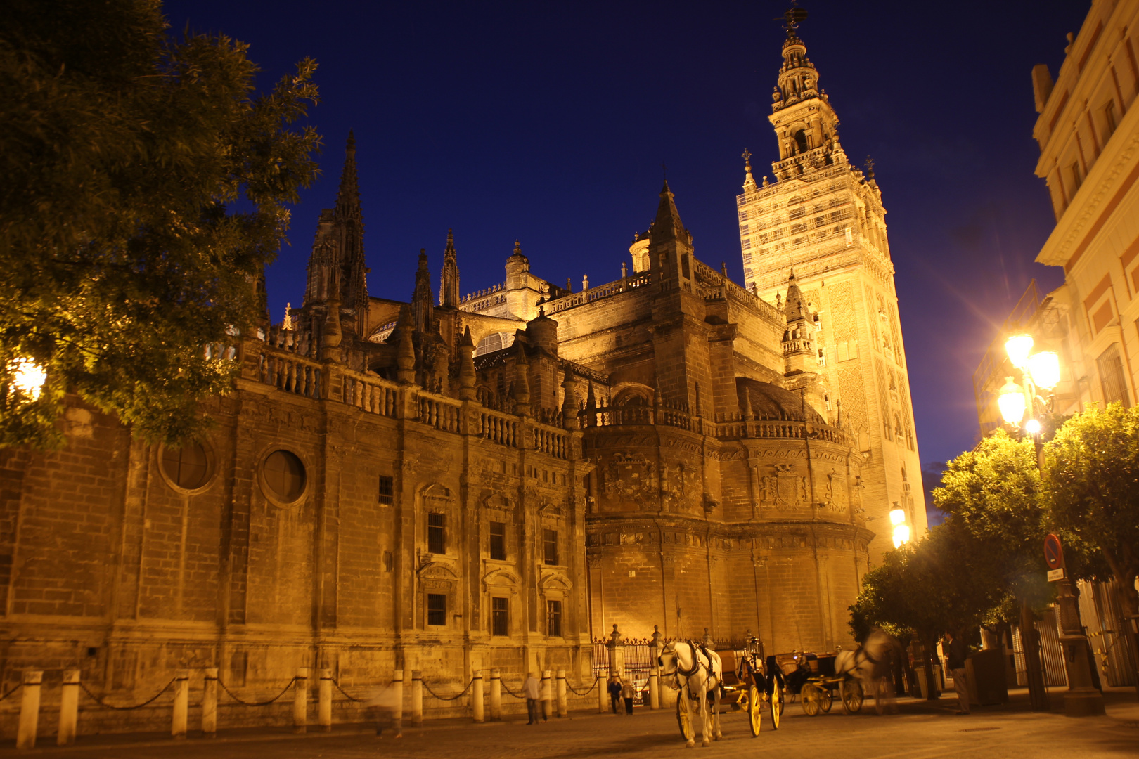 Die Giralda bei Nacht!