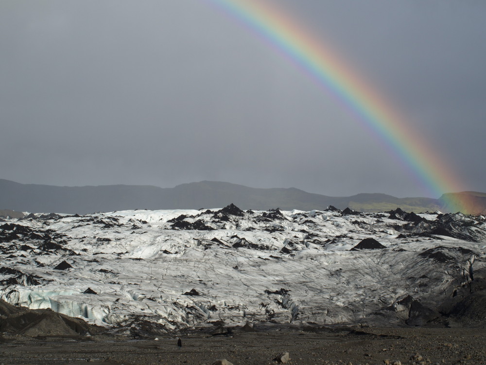 Die Gletscherzunge Sólheimajökull