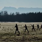 Die "Goasslschnalzer" im Berchtesgadener Land beim ersten Morgenfrost