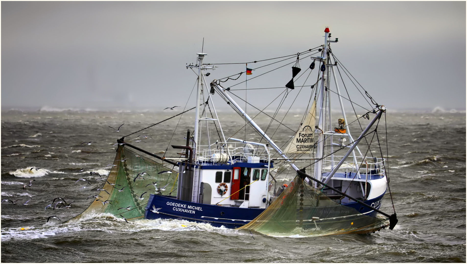 Die "GOEDEKE MICHEL" in der Nordsee