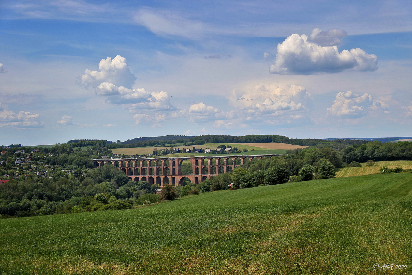 Die Göltzschtalbrücke heute Mittag