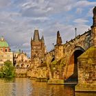 Die goldene Karlsbrücke Prag