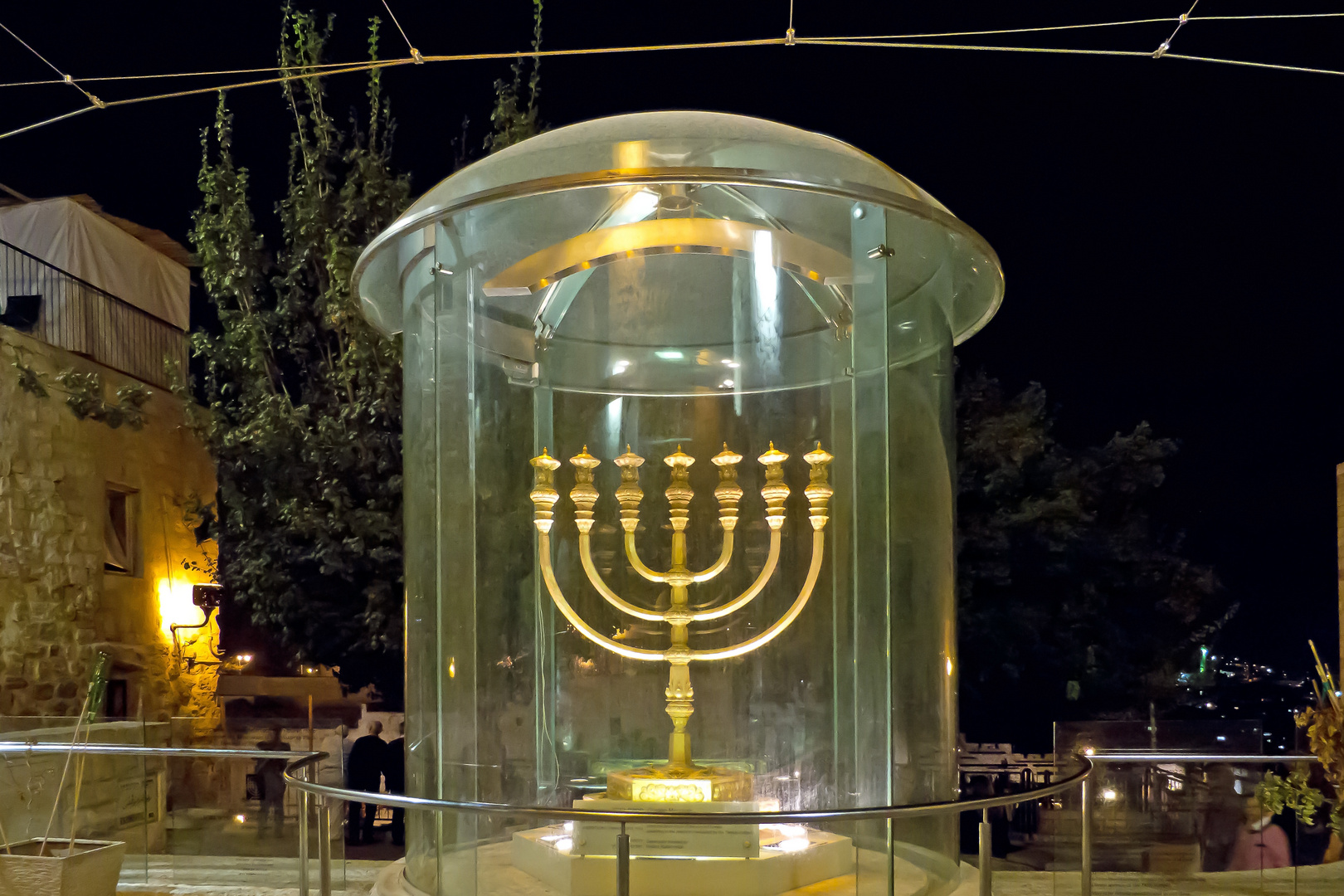 Die goldene Menorah von Jerusalem