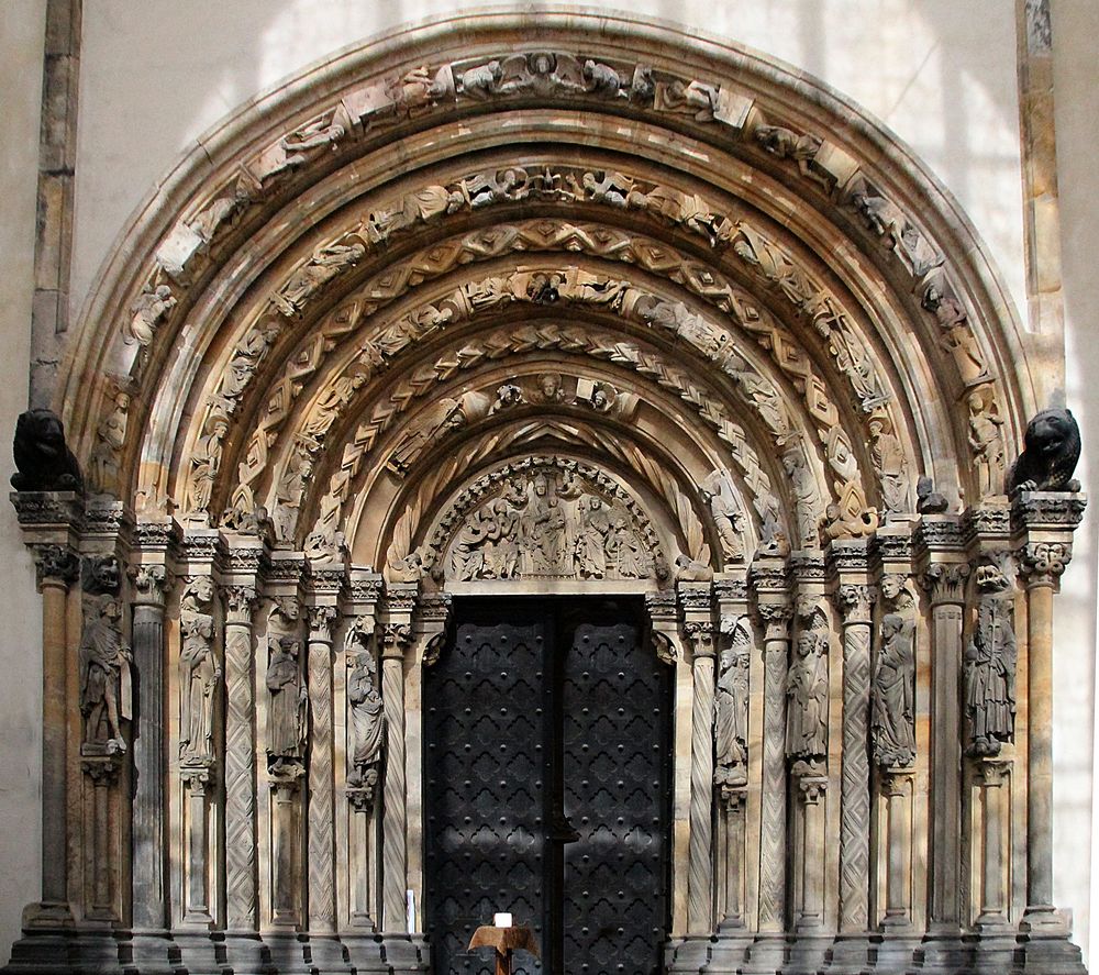 Die goldene Pforte am Dom zu Freiberg