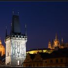 Die goldene Stadt zur blauen Stunde