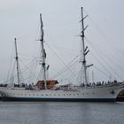 Die Gorch Fock 1 im Hafen von Stralsund