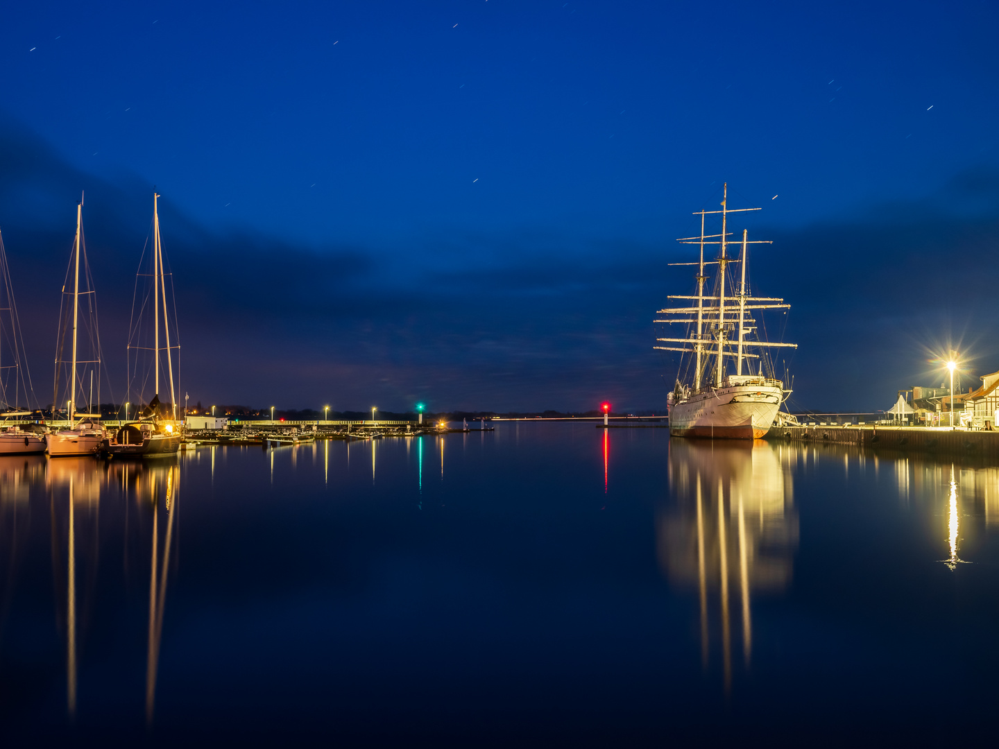 Die Gorch Fock 1 im Stralsunder Hafen