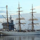 Die GORCH FOCK am Liegeplatz in Kiel