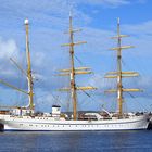 Die GORCH FOCK am Liegeplatz in Kiel