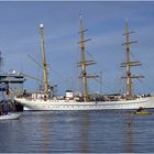 Die Gorch Fock an ihrem Liegeplatz