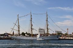 Die "Gorch Fock" besucht zur Hanse Sail 2022 Warnemünde