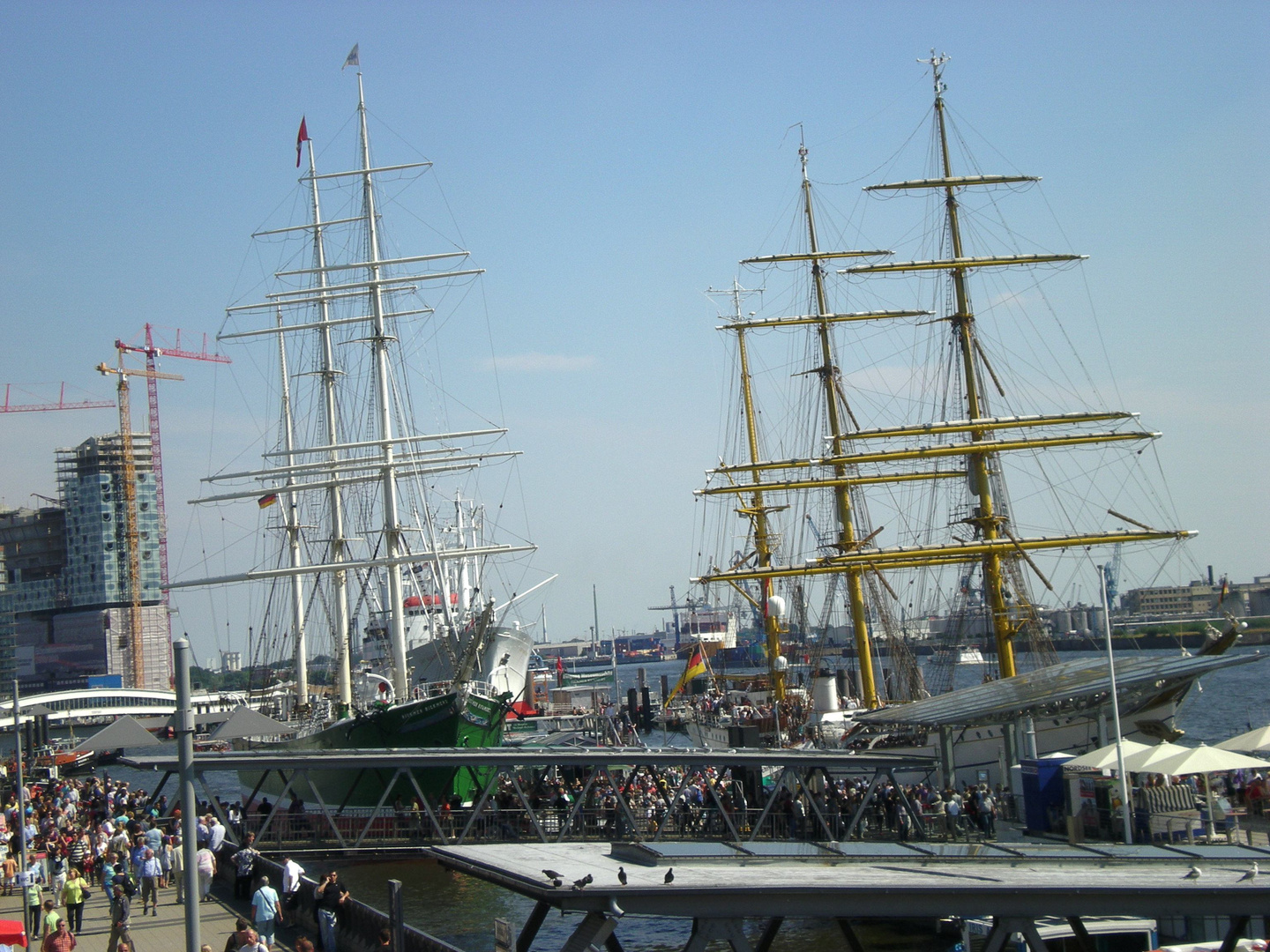 Die Gorch Fock und Rickmer Rickmer,s