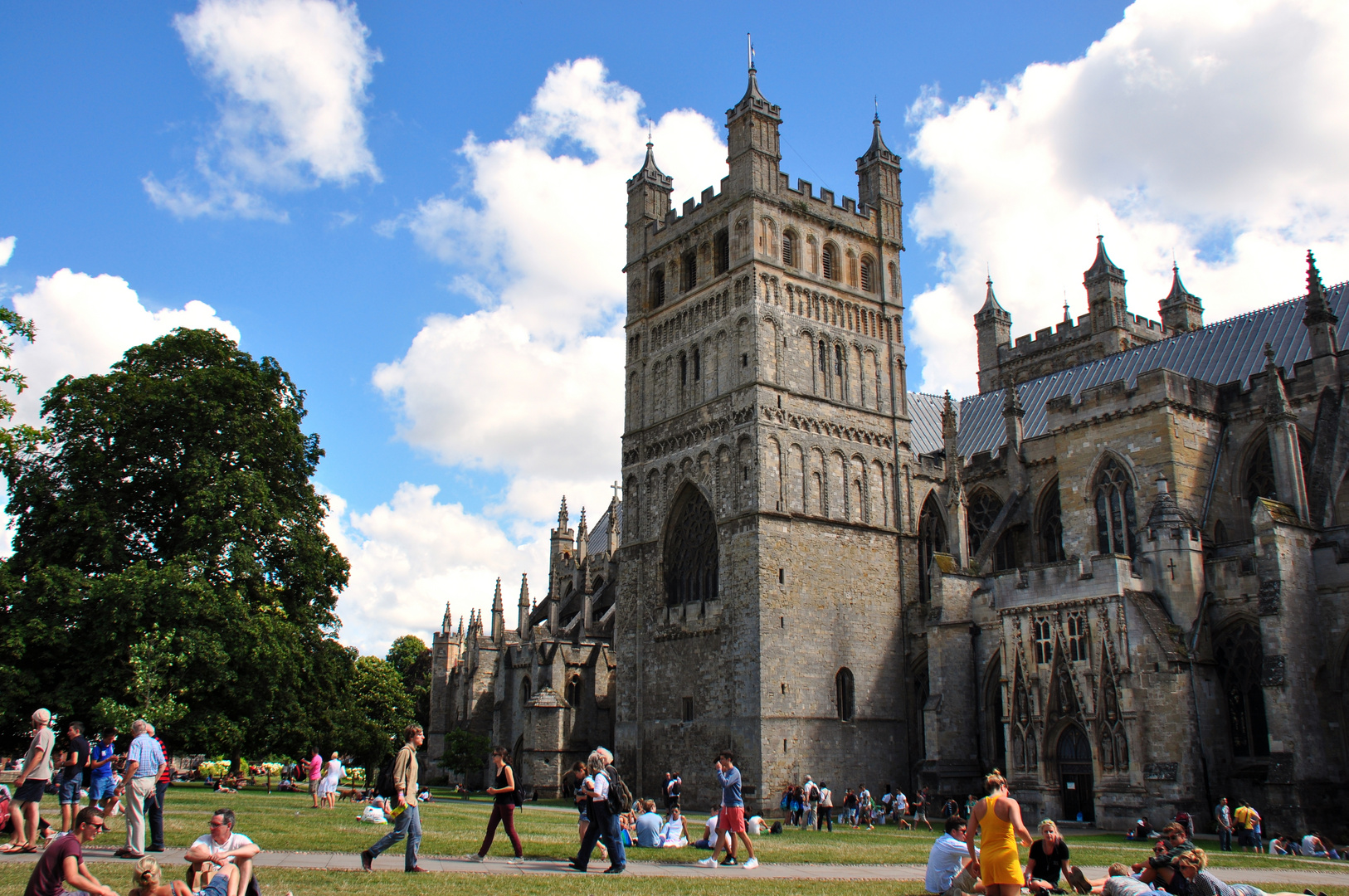 Die gotische Kathedrale von Exeter