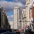 Die Gran Via in Madrid