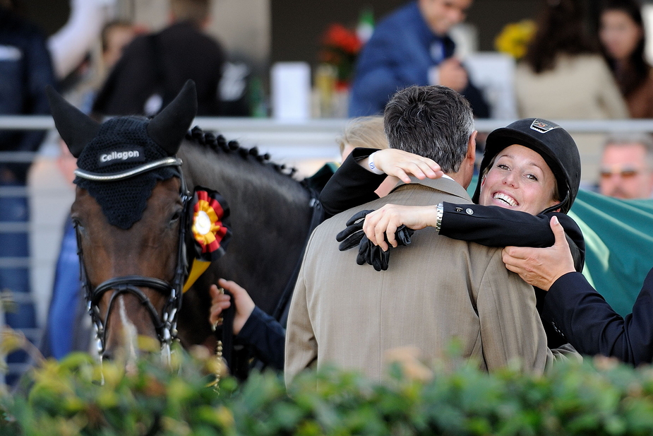 Die Gratulation des Bundestrainers