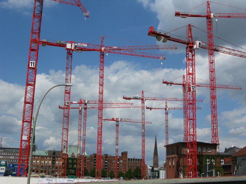 die größte Baustelle Europa's......Hafen City in Hamburg