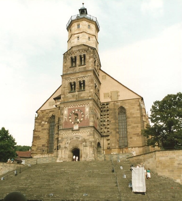 Die große evangelische Kirche in Schwaebisch Hall