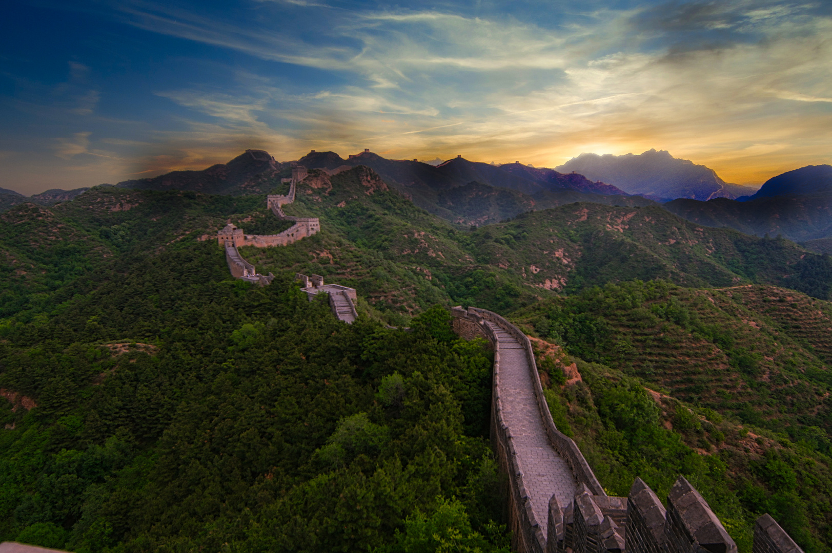 Die Große Mauer bei Jinshanling