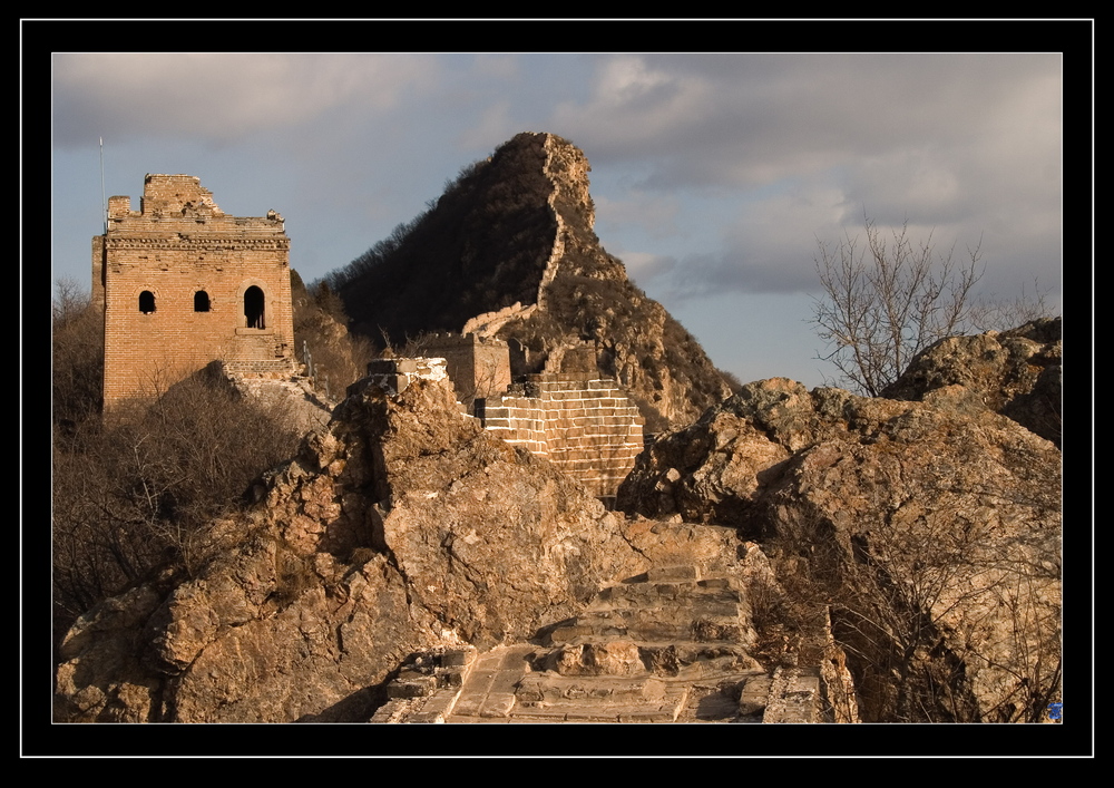 Die grosse Mauer in der Naehe von Peking, Great Wall near Beijing