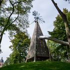 Die große Rutsche auf dem Mainzer Windmühlenberg, wo früher eine richtige Windmühle stand