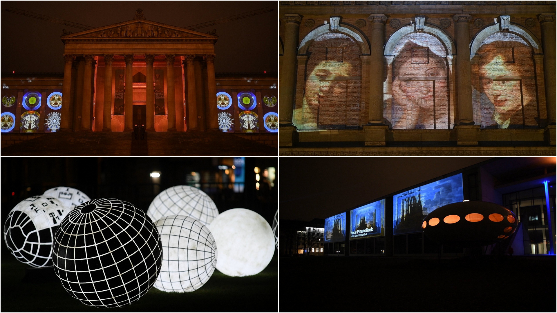 Die große Show im Kunstareal / Königsplatz