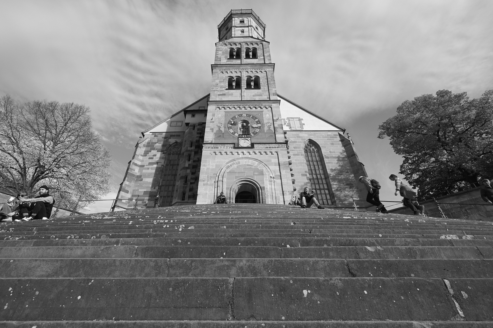 Die große Treppe mit St. Michael