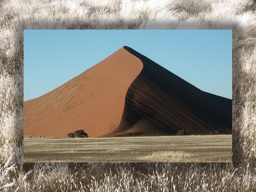 Die großen Sanddünen in Namibia