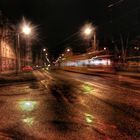 Die Großenhainer Straße Dresden bei Nacht