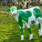 Die Grüne Kuh steht für Entlastung des Klimas