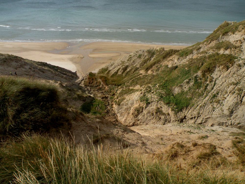 Die Grüne Rinne von oben (Grønne Rende ) Rubjerg Knude. II