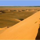 Die grünen Kreise von Berjouj am Rande des Sandmeers von Murzuk