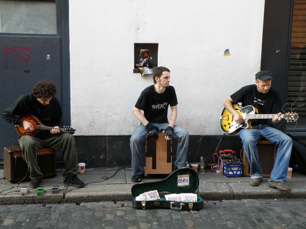 Die Gruppe "Mutefish" in Temple Bar