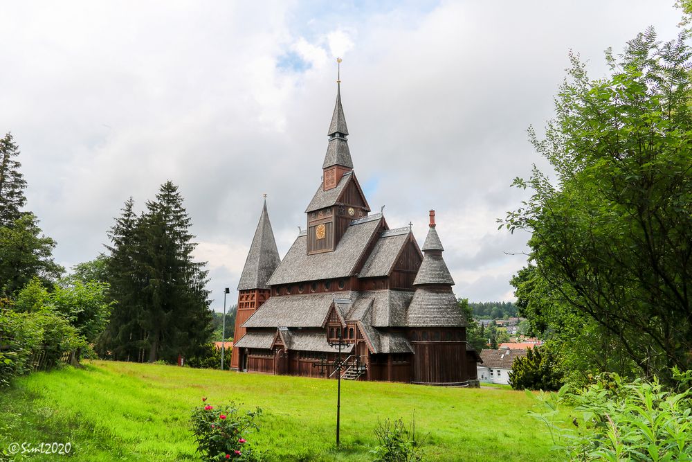 Die Gustav-Adolf-Stabkirche...