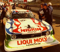 Die gute alte DTM Zeit.Ford Capri Zakspeed-Power. Zolder /Belgien.21/22.3.1981