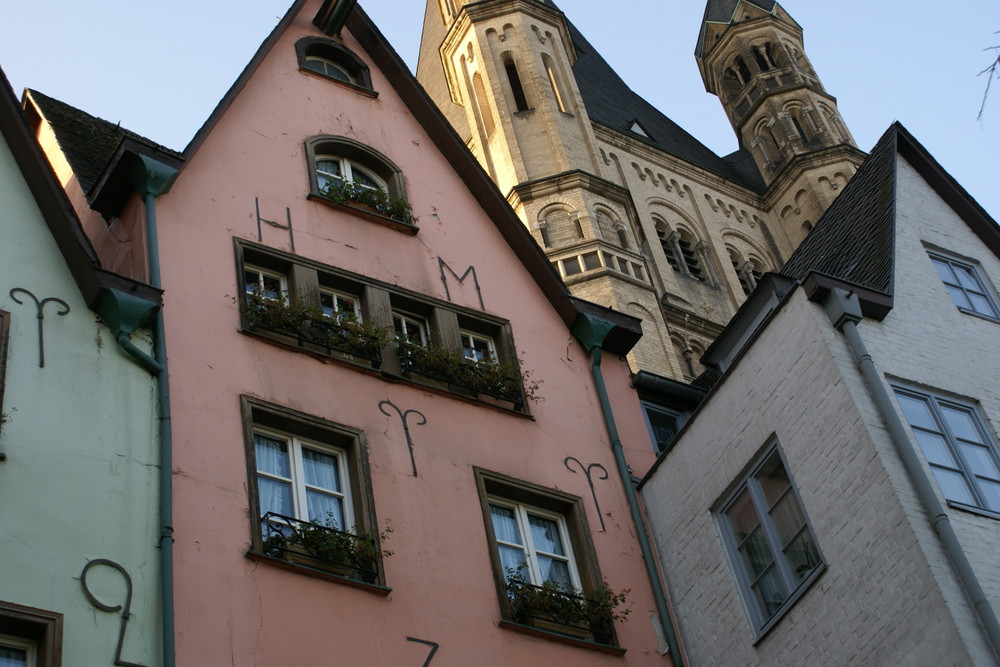 Die Häuser vom Altermarkt in Köln