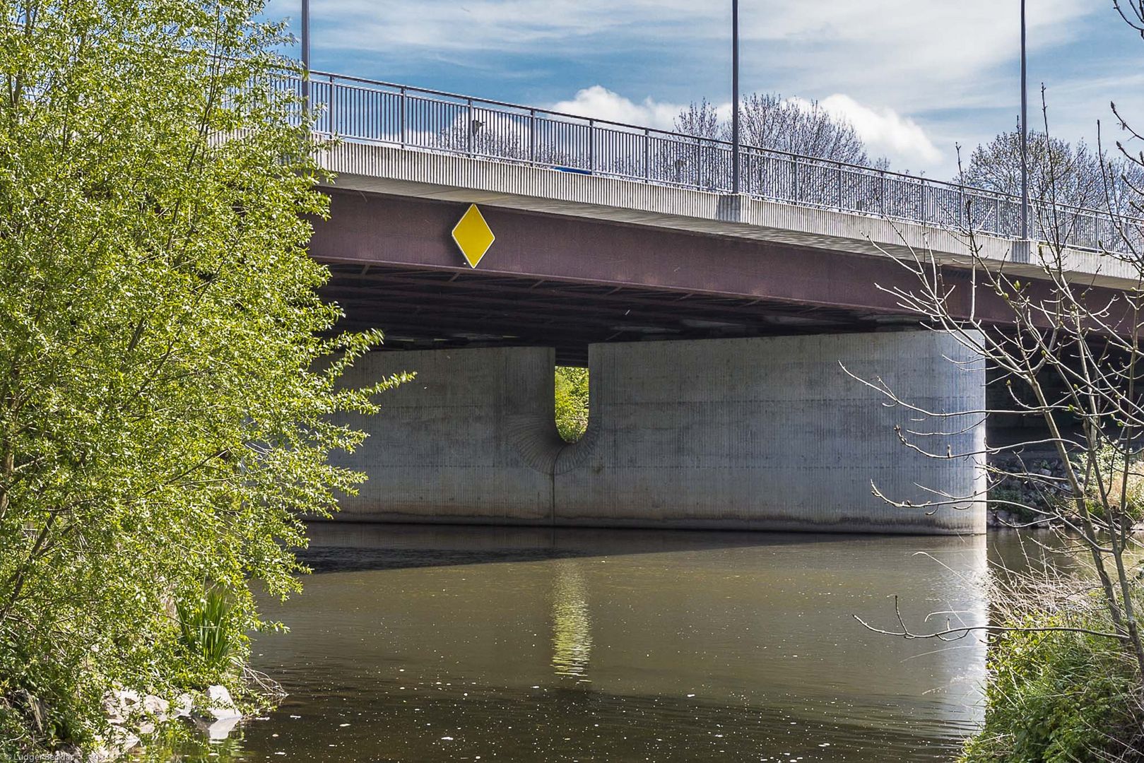 Die Hafenbrücke in Kassel