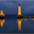 Die Hafeneinfahrt von Lindau am Bodensee