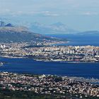 Die Hafenstadt Split von oben