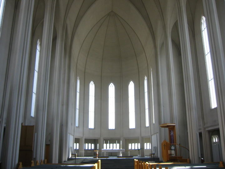 Die Hallgrims Kirche in Reykjavik