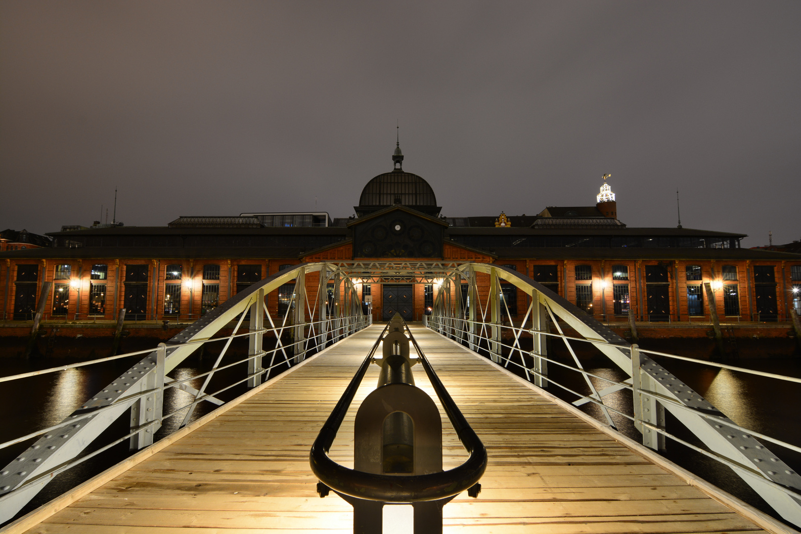 Die Hamburger Fischauktionshalle @night