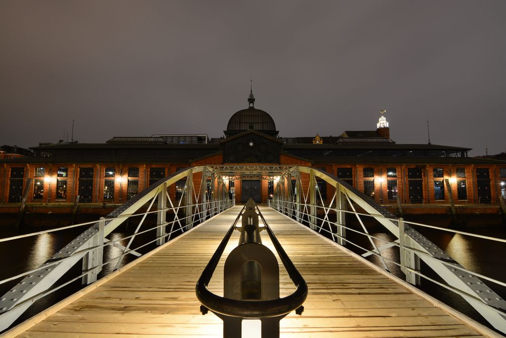 Die Hamburger Fischauktionshalle @night