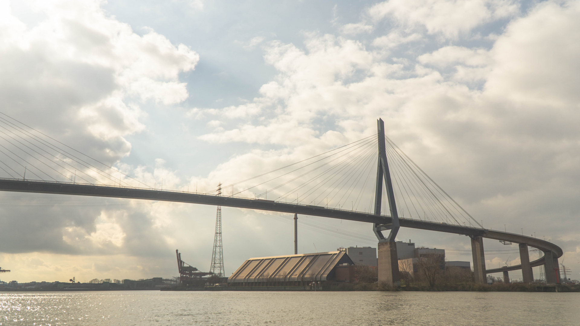 Die Hamburger Köhlbrandbrücke