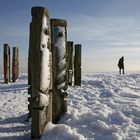 Die Haniel-Halde im Schnee