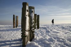 Die Haniel-Halde im Schnee