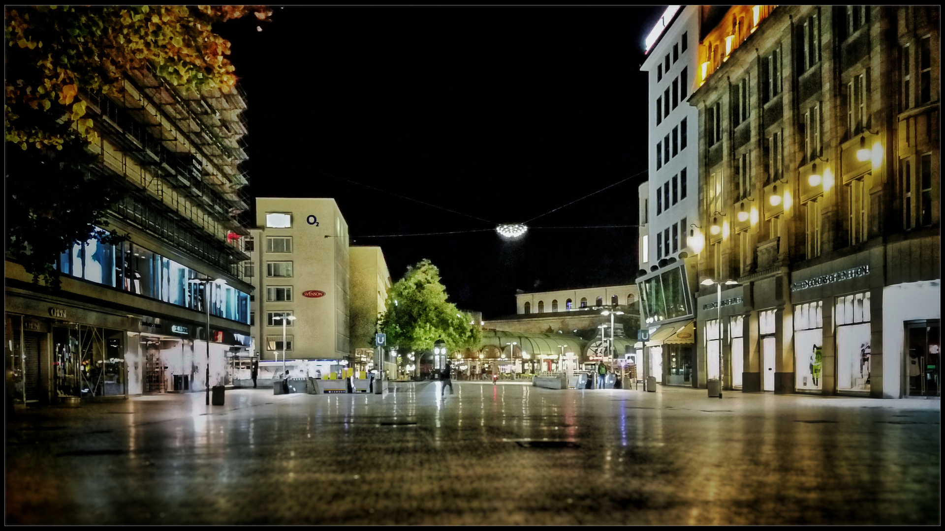 Die Hannoveraner City bei Nacht