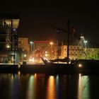 Die "Hanse Kogge" im "Neuen Hafen" von Bremerhaven.